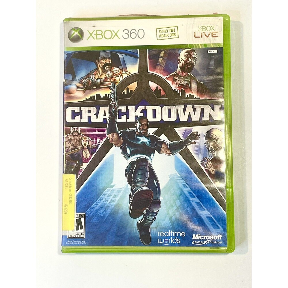 Crackdown (Microsoft Xbox 360, 2007)  Complete w/Manual & Poster, Tested